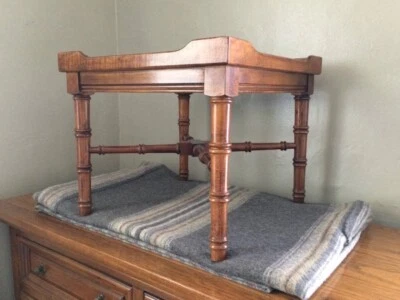 Vintage Side Table by Lane Asian Faux Bamboo Altavista Virginia - Image 1 of 4