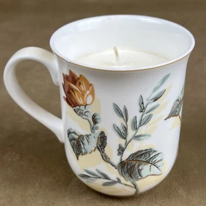 NEW Lauren Ralph Lauren "Veranda" Mug Candle Floral Thailand~ Flower Gold Brown - Picture 1 of 8