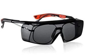 NoCry Tinted Over-Spec Safety Glasses - with Anti-Scratch Wraparound Lenses, ... - Picture 1 of 1