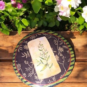 Studio 18 Decorative Floral Coaster Set of 6 - 2009 Collection - 4"  NOS - Picture 1 of 4