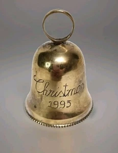Vintage Weihnachtsglocke 1992 International Silverplate Holiday Collect Cottagecore - Bild 1 von 6