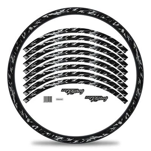 MTB Bike Fahrrad Felgen Aufkleber Set Metallic Silber Glanz 27-29 Zoll RX026 - Bild 1 von 6