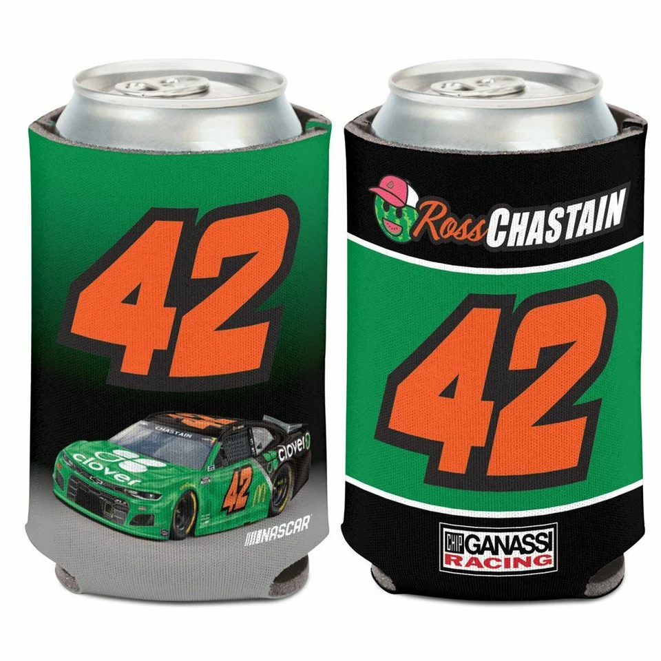 Ross Chastain 2021 Wincraft #42 Clover/Ganassi 12oz Can Coolie - Image 1 of 1