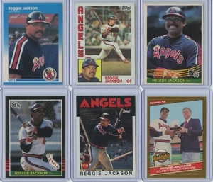 Hall of Famer Reggie Jackson 1980's 12 Card Group Lot Angels/Yankees - Picture 1 of 4