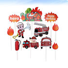  44 Pcs Cajas Para Cupcakes Fireman Birthday Decorations Decorate