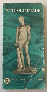 1960 Rome Olympic Games XVII OLIMPIADE BS BANCA NAZIONALE DEL LAVORO Book w maps - Picture 1 of 13