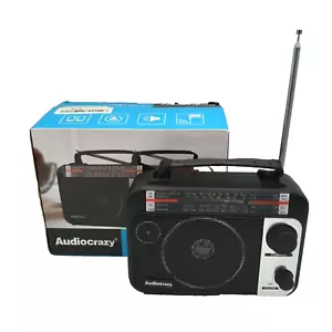 Audiocrazy Multi-Banda AM/FM/SW1-2 Radio Transistor Radio AC o a Batteria - Foto 1 di 11