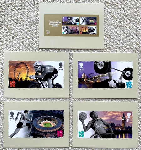 PHQ stamp postcards LONDON 2012 PARALYMPIC GAMES Cover
