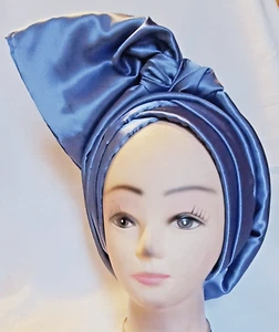 Nigerian auto gele, premium prettied autogele, silky satin gele, African fashion - Picture 1 of 13