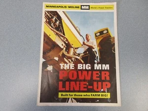 Minneapolis Moline Full Line Tractor Sales Brochure 10 Pages Good Condition - Picture 1 of 1