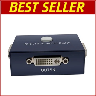 Versatile DVI Bi-Directional Switch, Supports 4K Resolutions & Easy Installation - Image 1 of 4