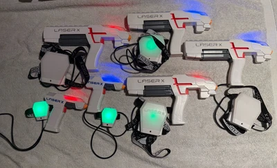 Laser X Blaster + Complementos Reproductores Laser Tag Gaming 4 Blasters 2 Mini Blasters Foto 1 de 3