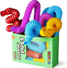 4pcs Mini Pop Tube Fidget Toys Colorful Sensory Stress Relief for Kids & Adults