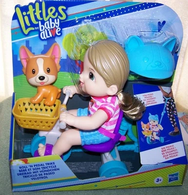 Littles by Baby Alive  Roll ‘n Pedal Trike & LITTLE Jade 9"H Doll New - Image 1 of 2