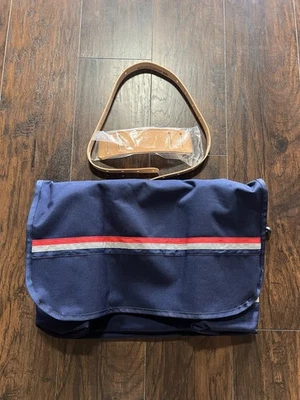 Bolso de correo USPS Satchel Messenger D1200F postal con correa de cuero nuevo Foto 1 de 4