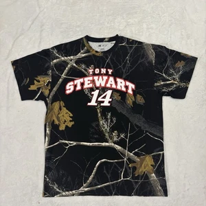 Camiseta De Colección NASCAR Tony Stewart #14 Realtree Camuflada Para Hombre Talla Grande Años 2000 Y2K - Imagen 1 de 6