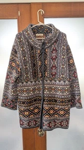 Anthropologie Aldomartins size Small Oslo Sweater Coat wool alpaca fair isles - Picture 1 of 5