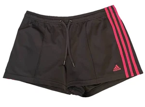 Adidas Gym Shorts Damen Größe M Polyester schwarz mit rosa Besatz - Bild 1 von 10