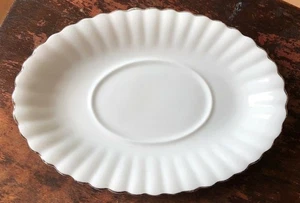 Royal Albert England Chantilly Platino Gravy Barco Base Hueso China Blanco  - Imagen 1 de 7