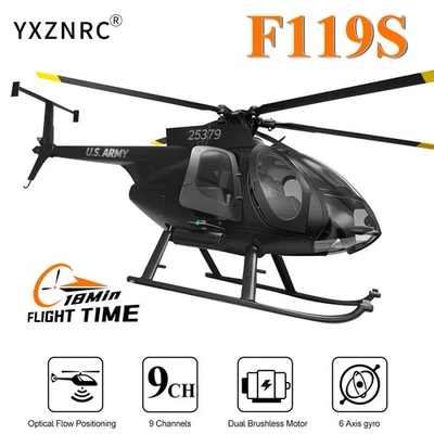 YUXIANG F119S (MD500) 9CH GPS Optical Flow Open Window Brushless RC Helicopter - Image 1 of 4