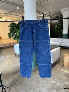 Vintage Dickies Carpenter Jeans Blue Denim Workwear Pants 36x32 - Picture 1 of 9