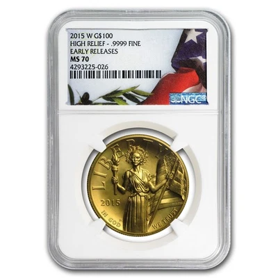 2015-W HR American Liberty Gold MS-70 NGC (Early Releases) - Image 1 of 3