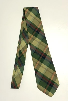 Corbata para hombre POLO BY RALPH LAUREN M.I.Canadá patrón a cuadros verde 3,1/5"- 58" PEC. Foto 1 de 4