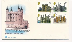 D90061 Buildings Architecture Historic Buildings FDC Great Britain - Picture 1 of 1