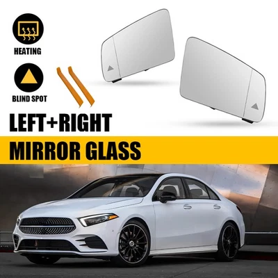 Espejo de vidrio transparente térmico con punto ciego para Mercedes-Benz W221 2010-2013 L&R 2 piezas Foto 1 de 4