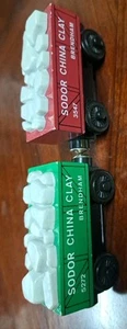 Sodor China Clay Cars Thomas Train Real Wood Lot Of 2 - Picture 1 of 4