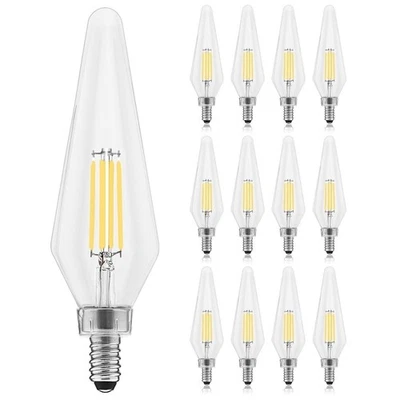 Luxrite E12 Candelabra LED Light Bulbs 60 Watt Equivalent, 5000K Bright... - Image 1 of 4