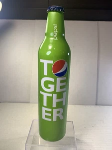 Pepsi Cola Together Metal 2009 Advertising Limited Edition Drink Bottle - Picture 1 of 6