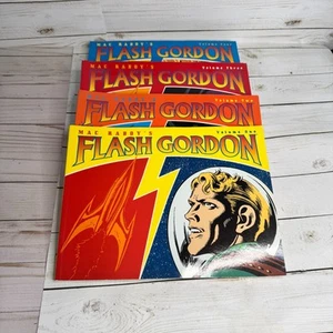 Lote de 4 Flash Gordon por Mac Raboy Comic Strip Magazine Juego Completo Vol 1-4 - Imagen 1 de 19