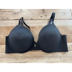 Victoria's Secret Smooth Black 42D Love Cloud Push Up Plunge Bra VS - Picture 1 of 2