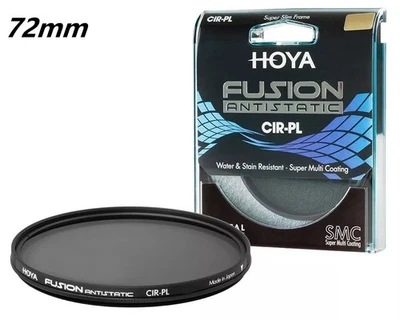 Hoya Fusion ANTISTATIC 72mm  Circular Polarizer -18-layer (SHMC) Multi-Coating - Image 1 of 4
