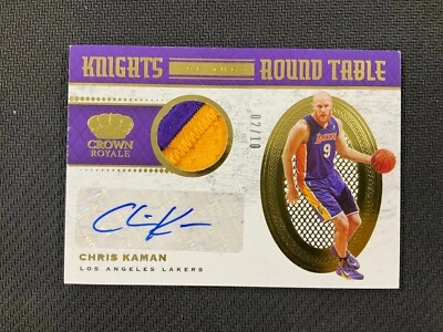 Crown Royale Caballeros de la Mesa Redonda Chris Kaman 2020-21 parche automático/10 Foto 1 de 2