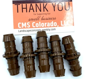 Rain Bird BC50/5PK Drip Irrigation 17mm Barbed Coupling Fitting (5 PACK) - Picture 1 of 6