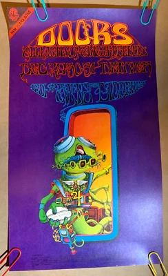 THE PORTS 1967 DENVER, COLORADO FAMILY DOG PÔSTER CONCERTO RICK GRIFFIN FDD-18(2) - Imagem 1 de 4