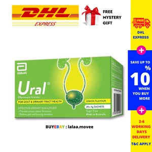 2 Box Abbott Ural Effervescent Granules Urine Alkalinizer 4g X 28s DHL SHIP - Picture 1 of 5