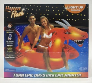 Aqua Flash- Scorch Dragon Light Up Pool Float, With Remote Control 95.5in - Picture 1 of 7