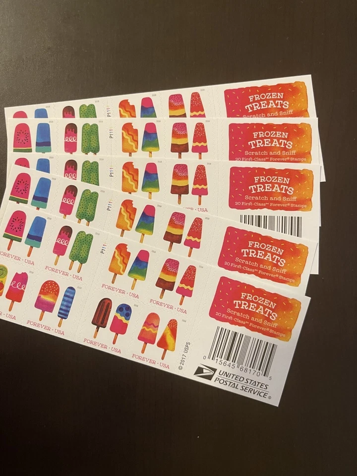 FOREVER GENUINE FROZEN TREATS BOOKLETS LOT OF 5 MNH OG 100% GENUINE - Image 1 of 1