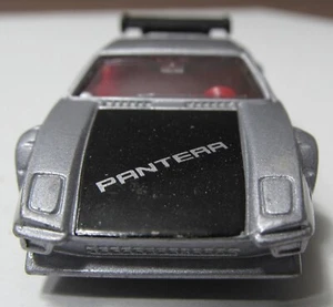 TOMICA De Tomaso Pantera GTS Car Model, Silver/Black, 1/61 Scale, 1978 TOMY F55 - Picture 1 of 15