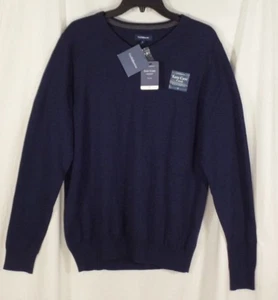 Mens Small Sweater CROFT & BARROW V Neck Blue Royalty Heather NEW - Picture 1 of 3