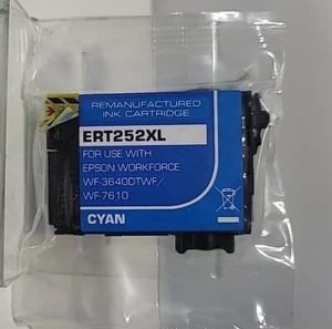 Epson Workforce CYAN ERT252XL Ink cartridge WF7610 7620 7110 3620 3640   - Picture 1 of 2