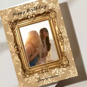 Tarjeta de cumpleaños con foto y nombre personalizada - Imagen 1 de 6