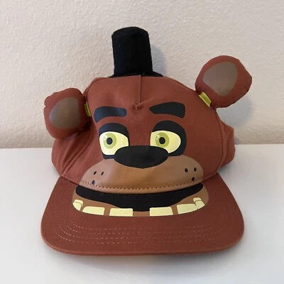 Five Nights At Freddy’s Freddy Fazbear Sombrero Juvenil Ajustable Orejas de Felpa, Sombrero de copa Foto 1 de 4