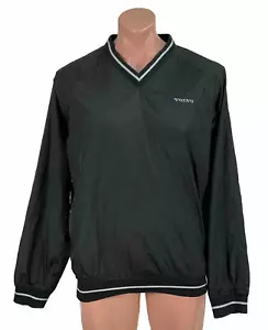 Chaqueta Pullover Volvo Vintage Adulto Grande Negro Rompevientos Abrigo Para Hombre - Imagen 1 de 8