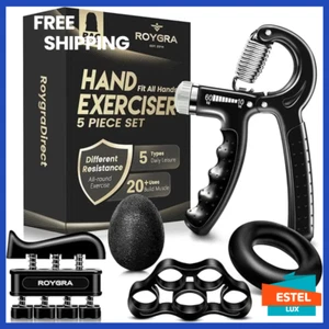 Fortalecedor de Agarre de Mano, Entrenador de Fuerza de Agarre Ajustable con 4 Herramientas de Ejercicio - - Imagen 1 de 9