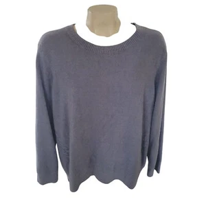 Barefoot Dreams CozyChic Lite Lavender Pullover Sweater 2X Langarm weicher Strick - Bild 1 von 7