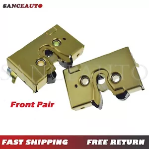 For VW Rabbit Cabriolet Jetta Door Lock Box Catch Latch Front Pair 327839015B - Picture 1 of 8